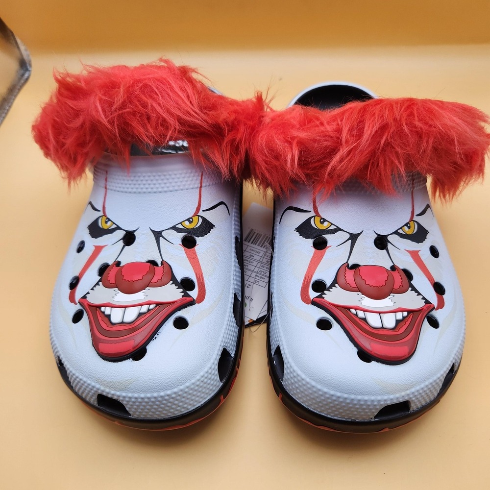 Crocs Classic Clog Shoes Mens‎ Size 6 IT Pennywise Multicolor Horror 212351-90H